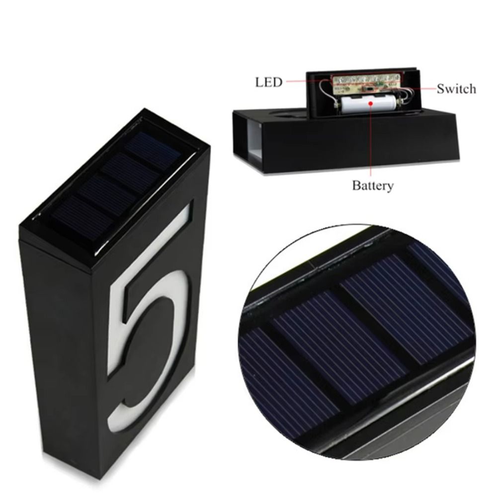 Easy Install Solar LED House N - đánh giá và giá Outdoor Power Number