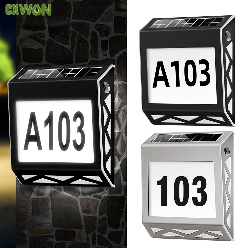 Solar Powered Door Sign Light  - đánh giá và giá Outdoor Power Number
