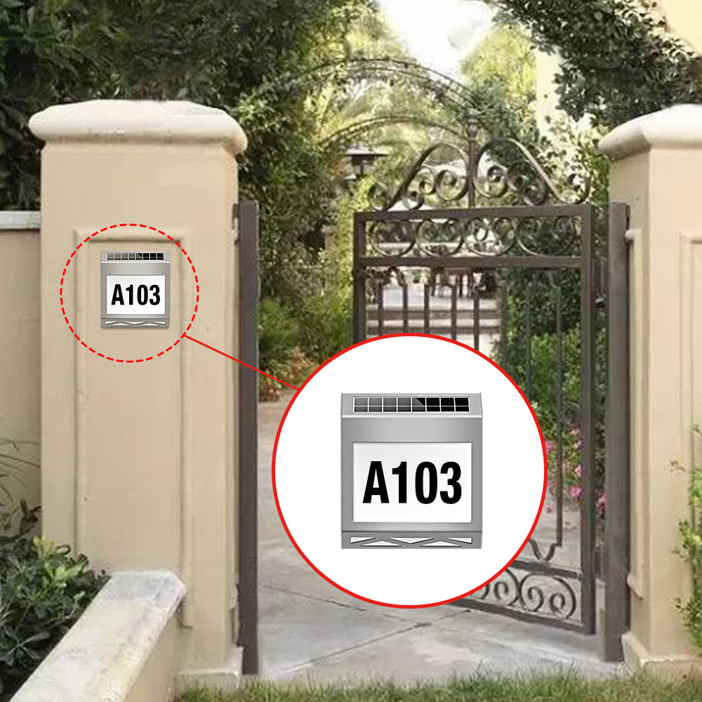 Solar Powered Door Sign Light  - đánh giá và giá Outdoor Power Number