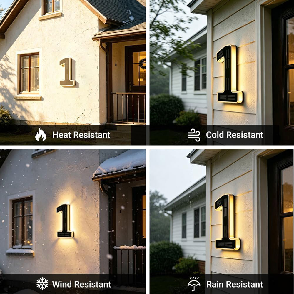 12CM Solar-Powered Outdoor Hou - đánh giá và giá Outdoor Power Number