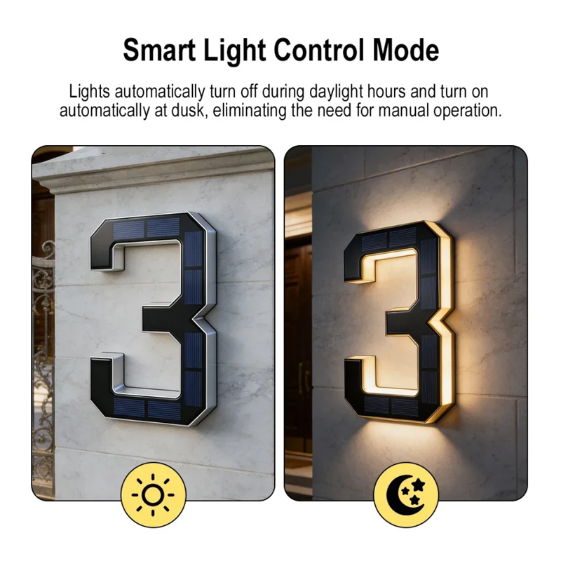 Solar Powered House Number Sig - đánh giá và giá Outdoor Power Number