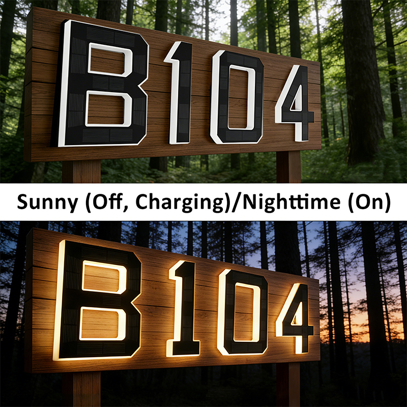 Solar Powered House Number Sig - đánh giá và giá Outdoor Power Number