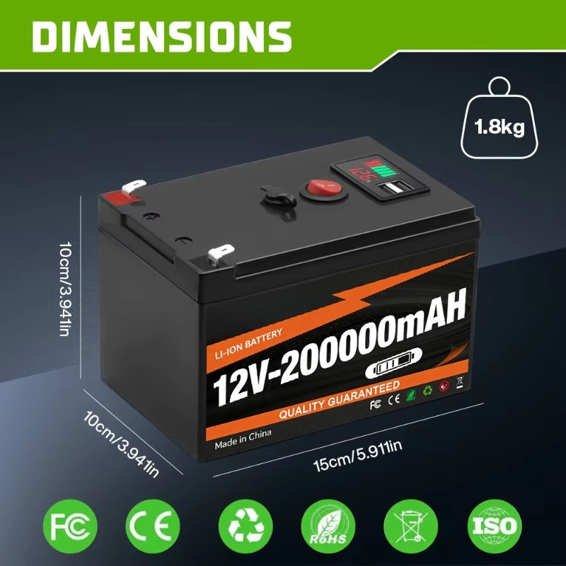 12V 200000mAh Rechargeable Lit - đánh giá và giá Outdoor Power Number