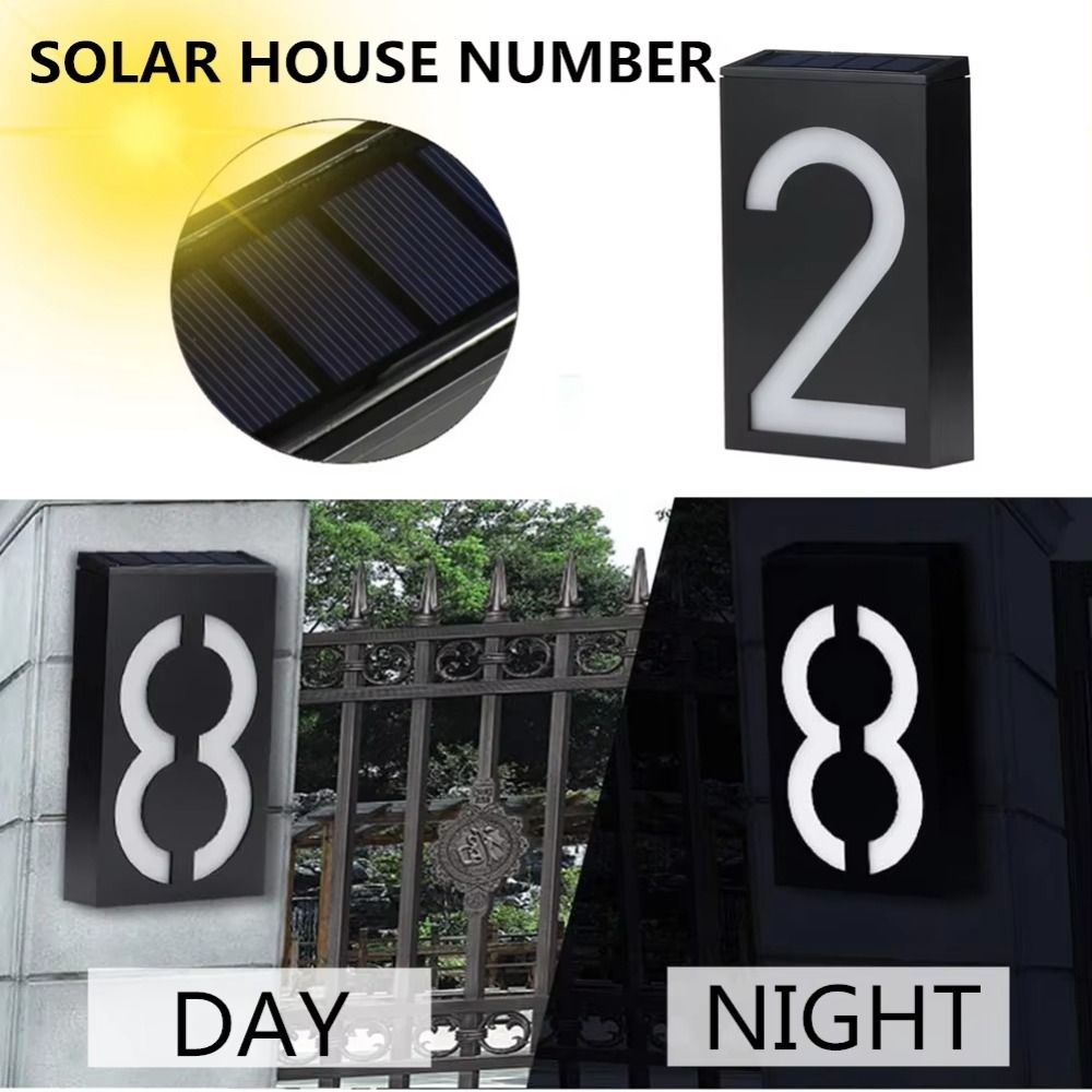 Easy Install Solar LED House N - đánh giá và giá Outdoor Power Number