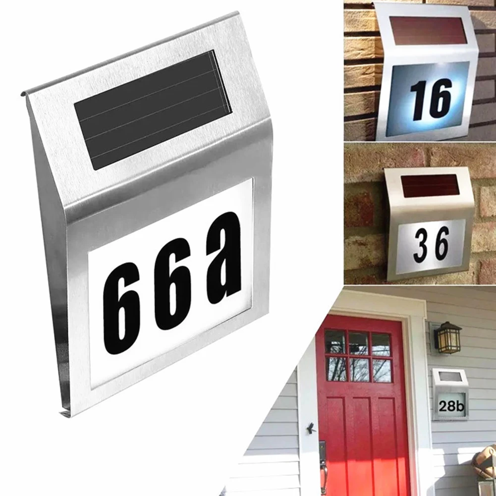House Number LED Solar Lamp Wa - đánh giá và giá Outdoor Power Number