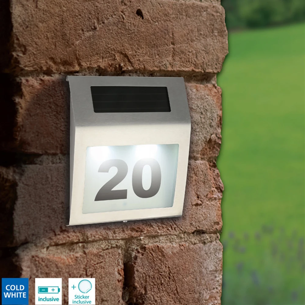 House Number LED Solar Lamp Wa - đánh giá và giá Outdoor Power Number