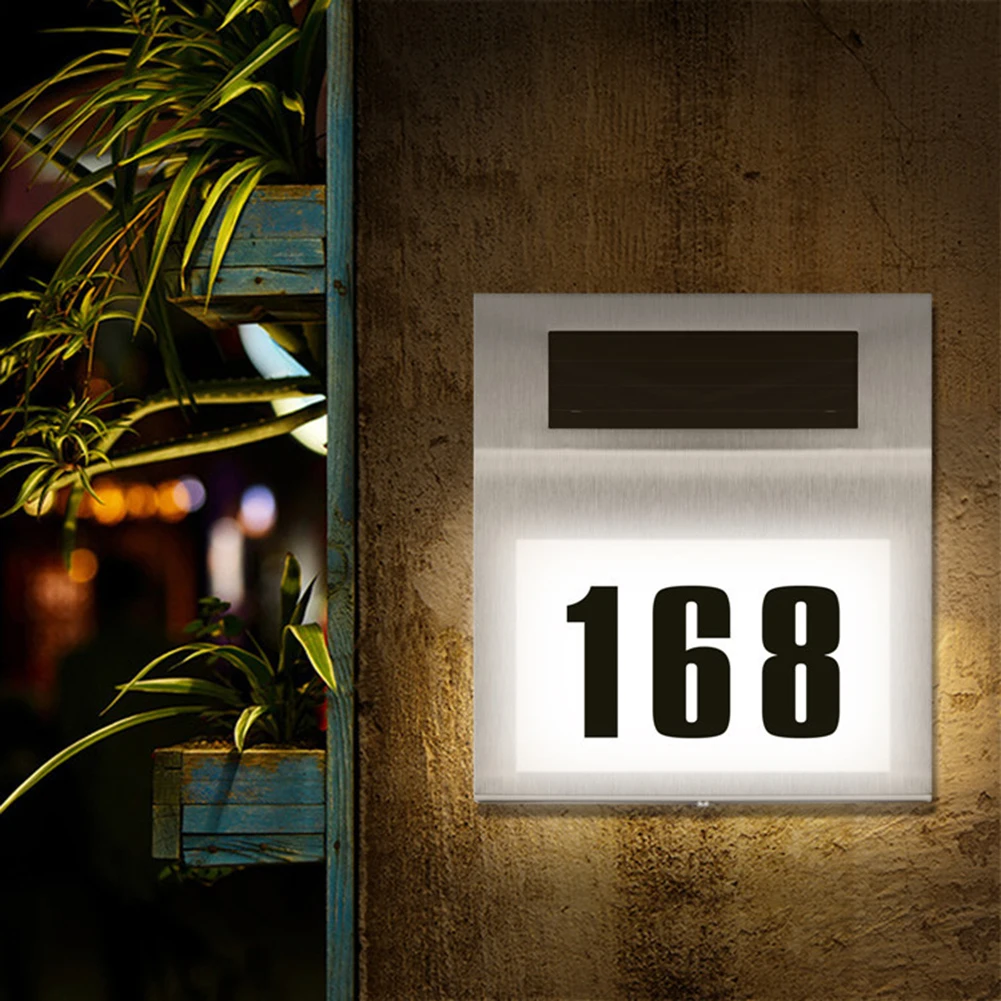 House Number LED Solar Lamp Wa - đánh giá và giá Outdoor Power Number