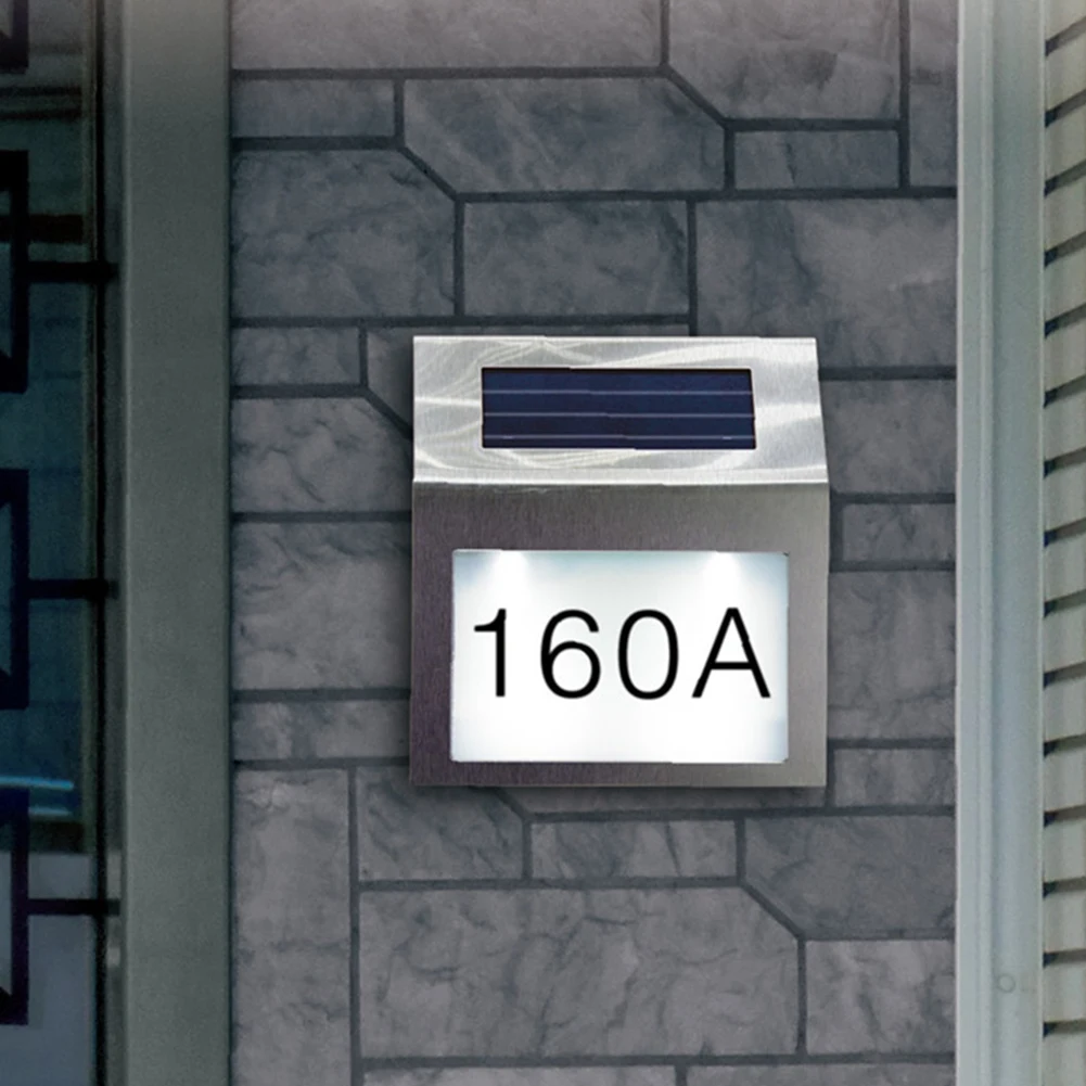 House Number LED Solar Lamp Wa - đánh giá và giá Outdoor Power Number