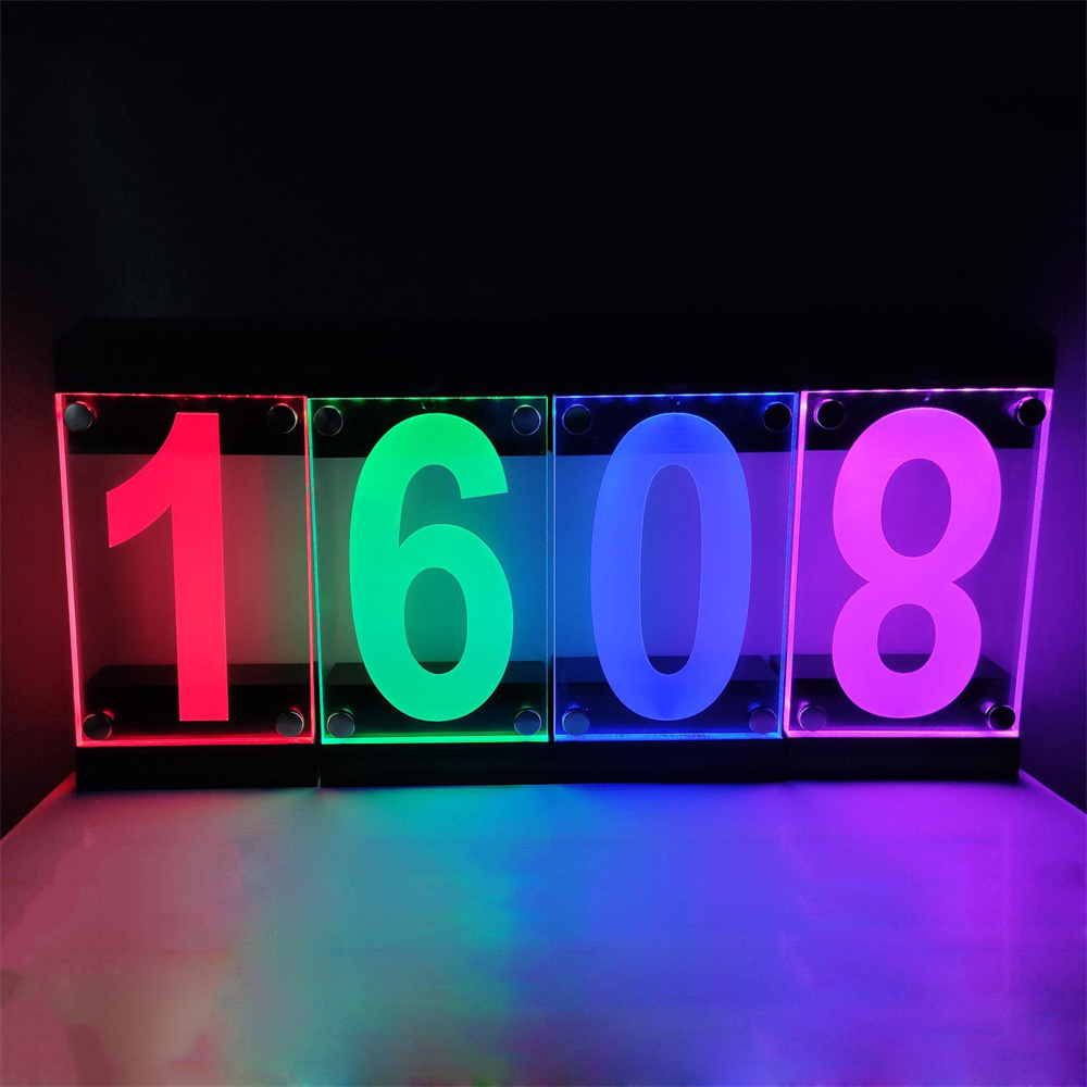Solar Powered RGB Color House  - đánh giá và giá Outdoor Power Number