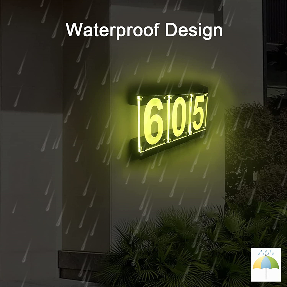 Solar Powered RGB Color House  - đánh giá và giá Outdoor Power Number