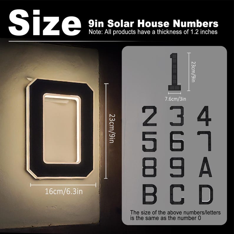 Solar LED House Number Sign Wa - đánh giá và giá Outdoor Power Number