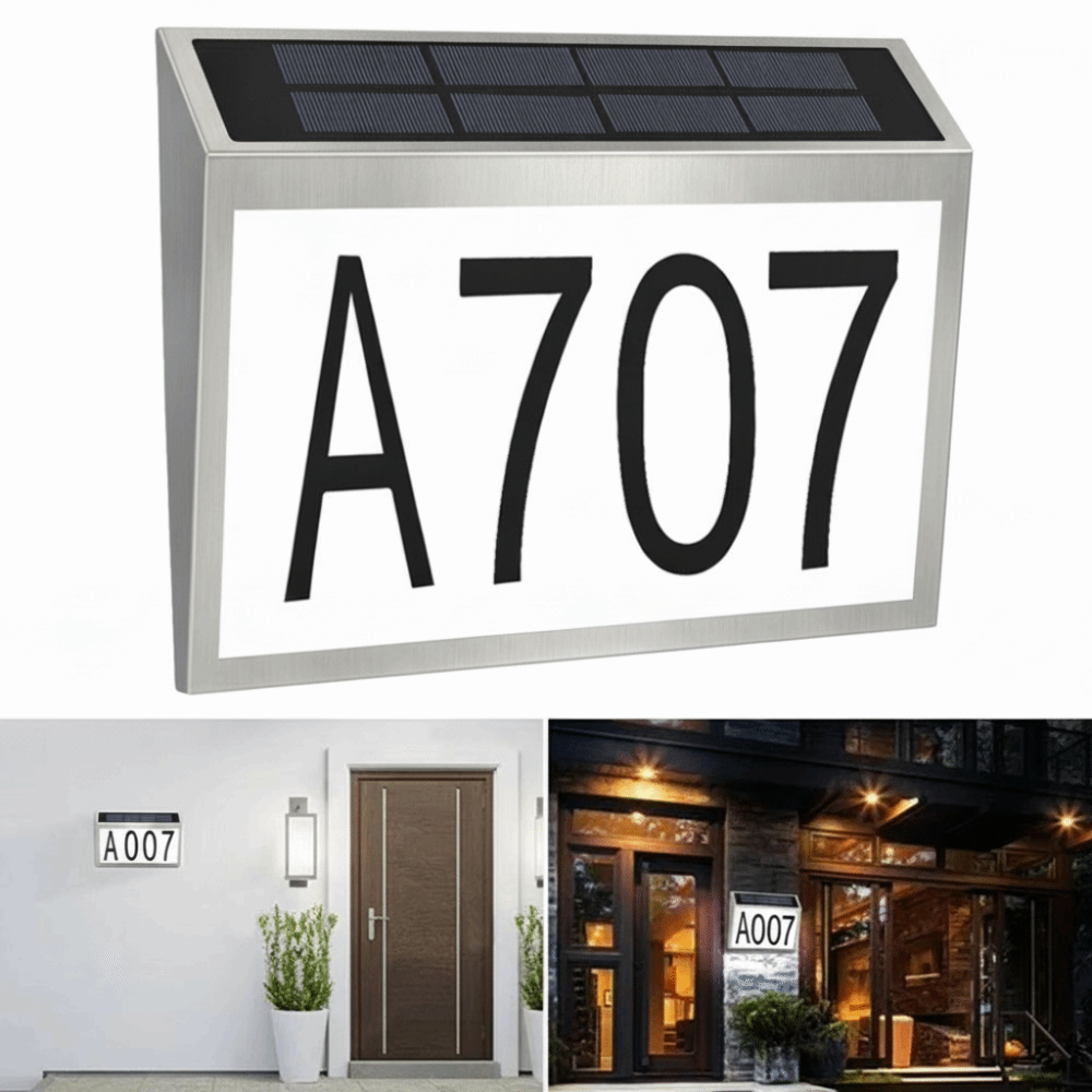 Easy Install Solar LED House N - đánh giá và giá Outdoor Power Number