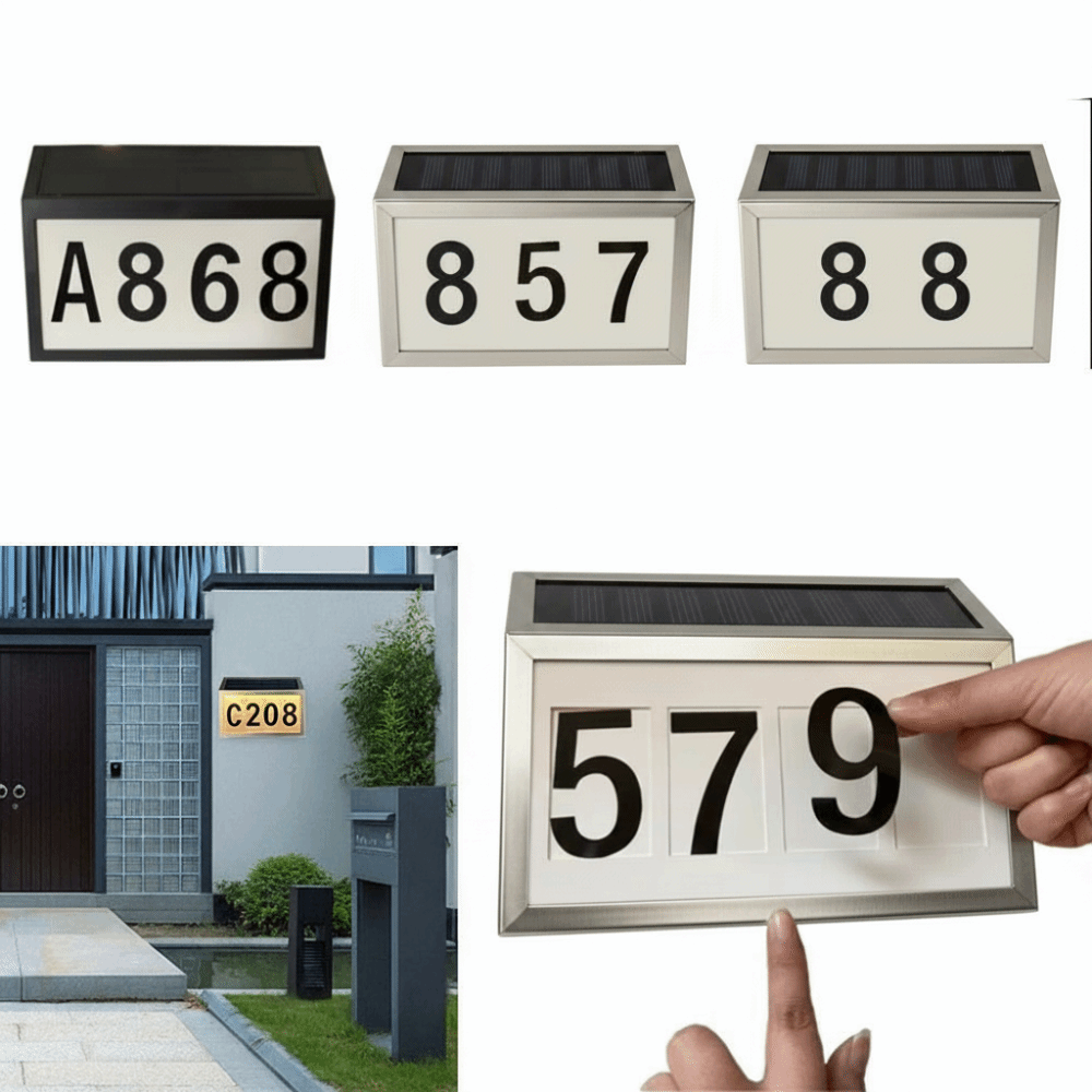 Easy Install Solar LED House N - đánh giá và giá Outdoor Power Number