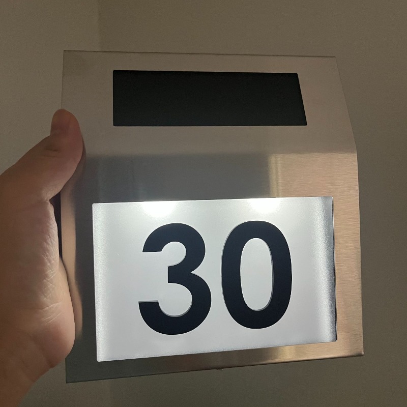 Custom Stainless Steel Light G - đánh giá và giá Outdoor Power Number